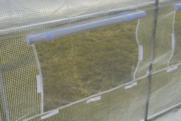 Plante telt udendørs cover - 2x4,5 m - 9m2 overflade - hvid - udskiftning af sejl