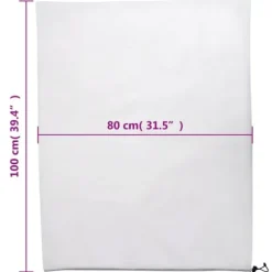 Plantebeskyttelse med snore - Vinterbeskyttelse | Størrelse: 0,8x1 m | 4 stk. 70 g/m²