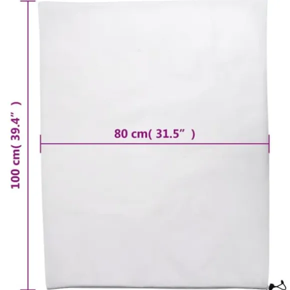 Plantebeskyttelse med snore - Vinterbeskyttelse | Størrelse: 0,8x1 m | 4 stk. 70 g/m²