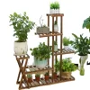 Plantebord, 5 niveauer, 95 cm x 25 cm x 95 cm, træ, samlingsmetode, egnet til indendørs og udendørs brug