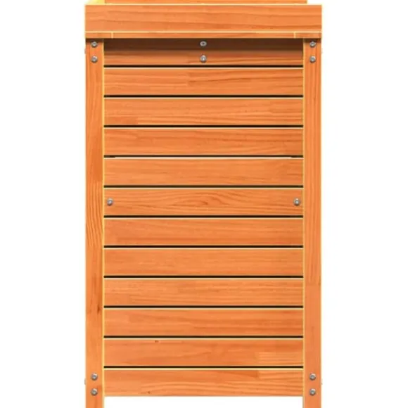 Plantebord i massivt fyrretræ med hylder - Pottebord til have | Størrelse: 82,5x50x86,5 cm | Farve: Brun
