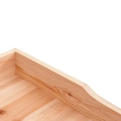 Plantebord i massivt grantræ med hylde | Størrelse: 78x38x82,5 cm | Farve: Brun
