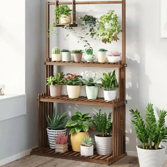 Plantebord, 3-lags design, indendørs og udendørs brug,Khaki