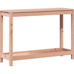 Plantebord med hylde i massivt douglasgran - Robuste træmøbler | Størrelse: 108x35x75 cm