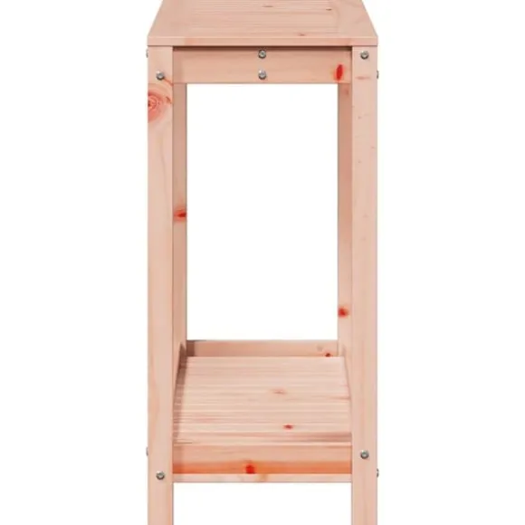 Plantebord med hylde i massivt douglasgran - Robuste træmøbler | Størrelse: 108x35x75 cm