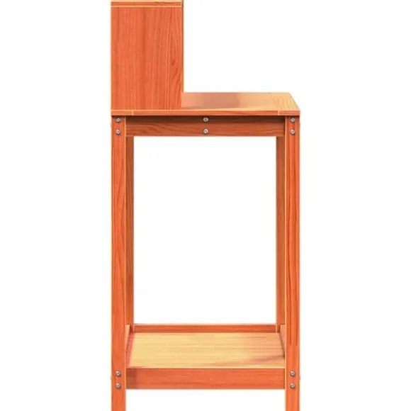 Plantebord med hylder i massivt fyrretræ | Mål: 82,5x50x109,5 cm | Farve: Brun