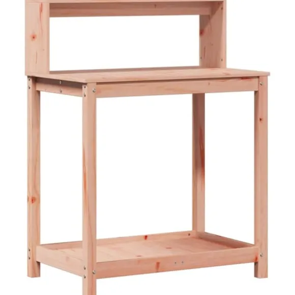 Plantebord med hylder i massivt douglasgran - Ideelt til planter | Størrelse: 82,5x50x109,5 cm