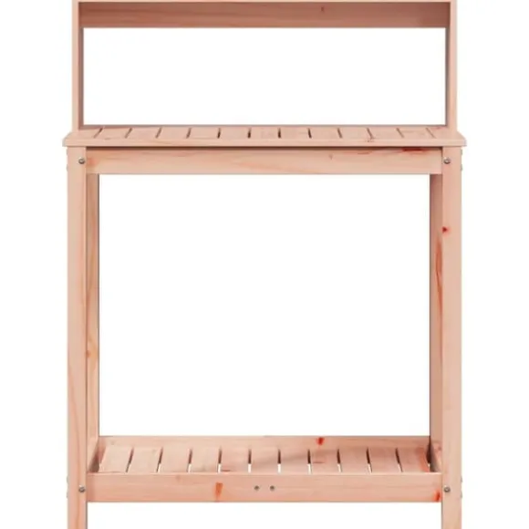 Plantebord med hylder i massivt douglasgran - Ideelt til planter | Størrelse: 82,5x50x109,5 cm
