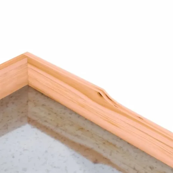 Plantebord med hylder i massivt grantræ | Størrelse: 78x38x82,5 cm | Farve: Brun