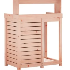 Plantebord med hylder i massivt douglasgran | Størrelse: 82,5x50x109,5 cm