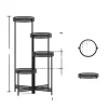 Plantebord, Moderne Minimalistisk, Metal, Sort,4 niveau