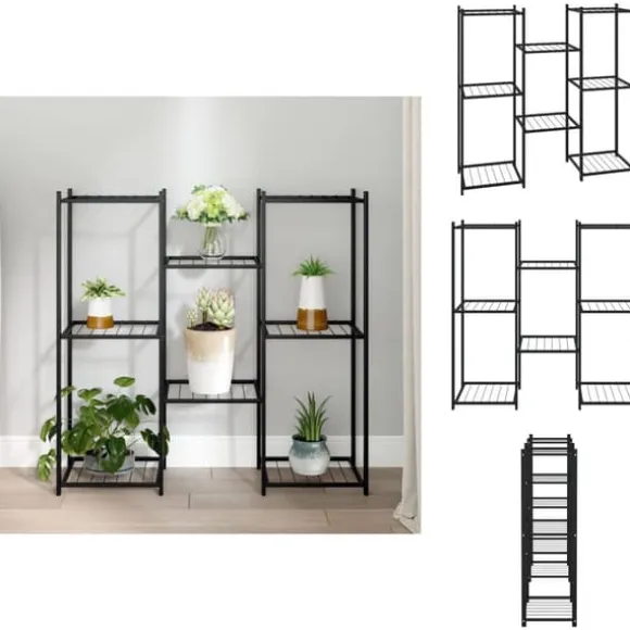 Planteborde - Living blomsterstativ 83x25x80 cm jern sort