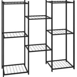 Planteborde - Living blomsterstativ 83x25x80 cm jern sort