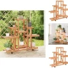 Planteborde - Living blomsterstativ med hjul 110x25x101 cm massivt fyrretræ