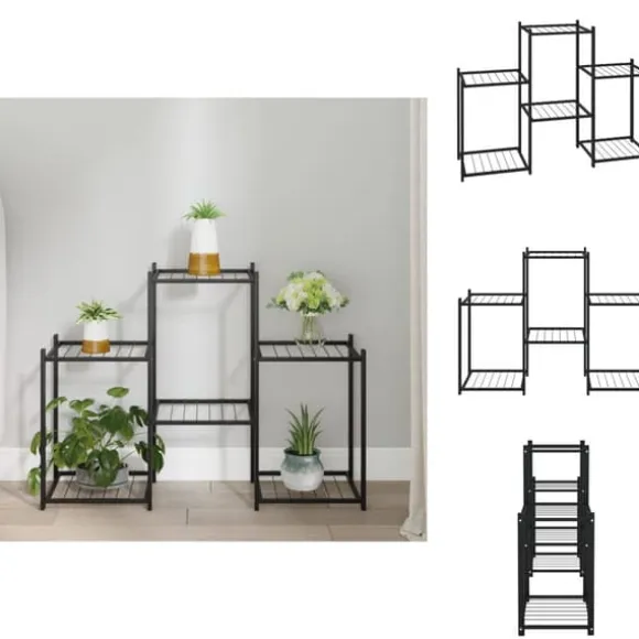 Planteborde - Living blomsterstativ 83x25x60 cm jern sort