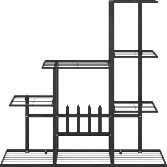 Planteborde - Living blomsterstativ 94,5x25x88 cm metal sort