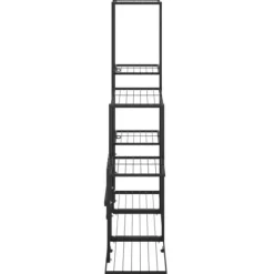 Planteborde - Living blomsterstativ 94,5x25x88 cm metal sort