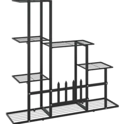 Planteborde - Living blomsterstativ 94,5x25x88 cm metal sort