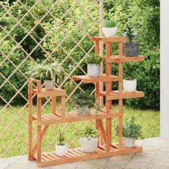 Planteborde - Living blomsterstativ 110x25x111 cm massivt fyrretræ