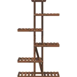 Planteborde - Living blomsterstativ 175x25x140,5 cm massivt fyrretræ
