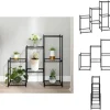 Planteborde - Living blomsterstativ 83x25x80 cm jern sort