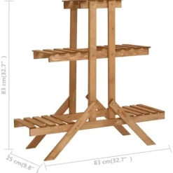 Planteborde - Living plantestativ 83x25x83 cm fyrretræ
