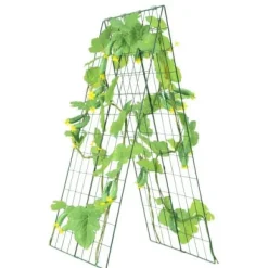 Planteespalier, 117x84 cm, Grøn, Metal