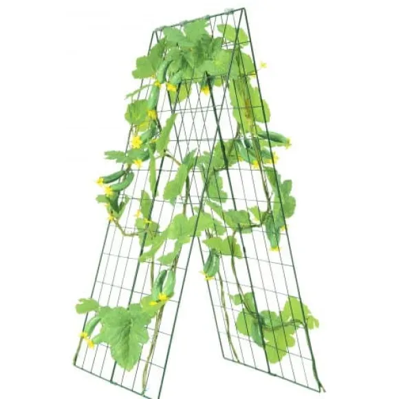 Planteespalier, 117x84 cm, Grøn, Metal