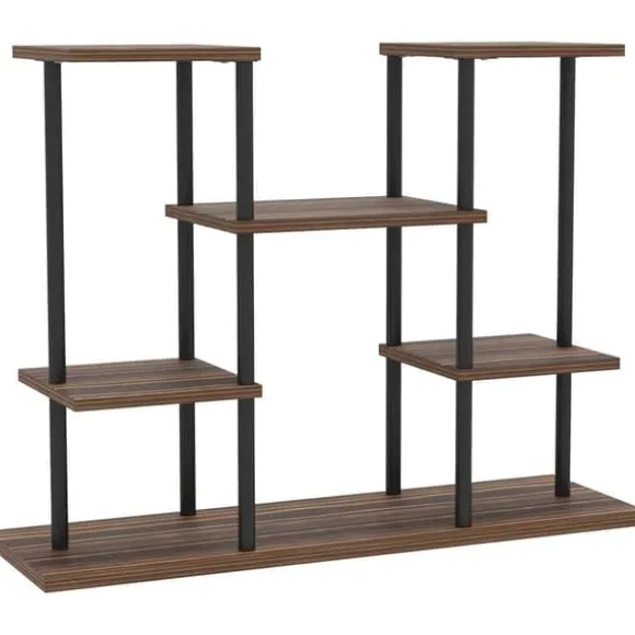 Planteholder 4 niveauer 61,5 cm træ kulbrun til inde/ude