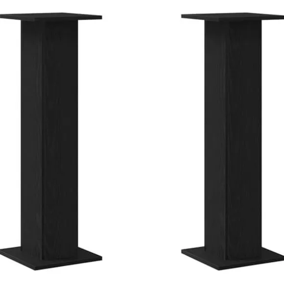 Planteholder 2 stk - Modern planteudstiller i sort eg | Størrelse: 30x30x95 cm