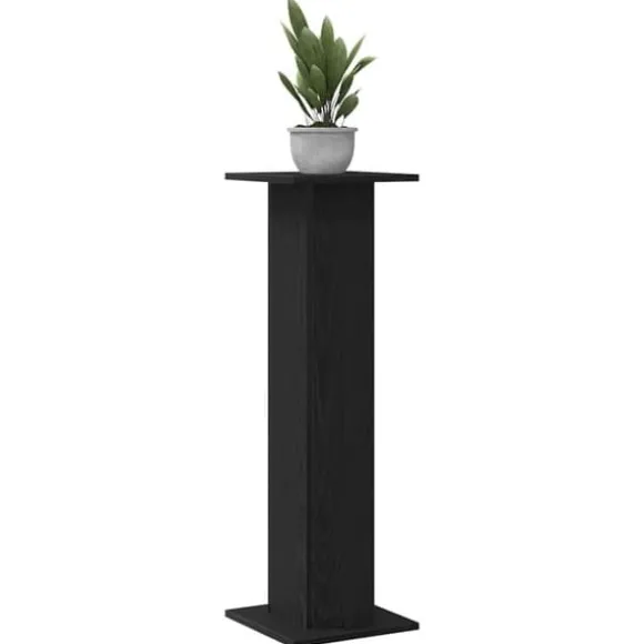 Planteholder 2 stk - Modern planteudstiller i sort eg | Størrelse: 30x30x95 cm