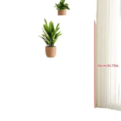 Planteholder, 6 til 8 niveauer, metal konstruktion,6-hvid