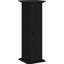 Planteholder i konstrueret træ - Moderne plante stativ | Farve: Sort | Størrelse: 33x33x100 cm