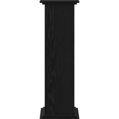 Planteholder i konstrueret træ - Moderne plante stativ | Farve: Sort | Størrelse: 33x33x100 cm
