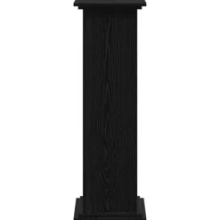 Planteholder i konstrueret træ - Moderne plante stativ | Farve: Sort | Størrelse: 33x33x100 cm