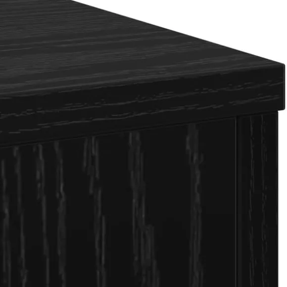 Planteholder i sort eg - Moderne design til indendørs/udendørs brug | Størrelse: 33x33x100 cm