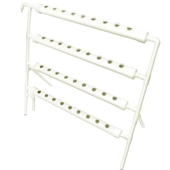 Planteholder, 4-niveau design, hydroponisk kapacitet,Hvid