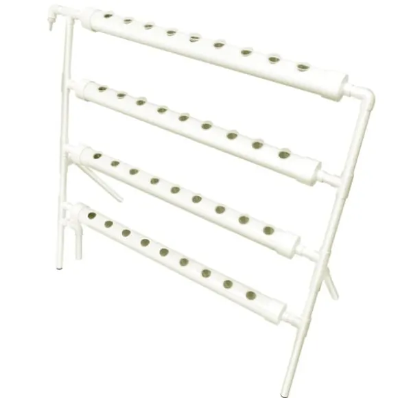 Planteholder, 4-niveau design, hydroponisk kapacitet,Hvid