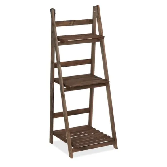 Planteholder, Træ, 160x41x49 cm, Brun