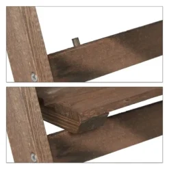 Planteholder, Træ, 160x41x49 cm, Brun