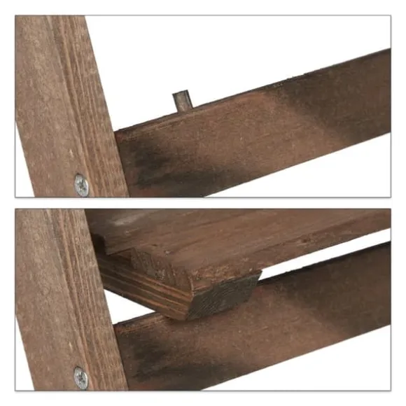 Planteholder, Træ, 160x41x49 cm, Brun