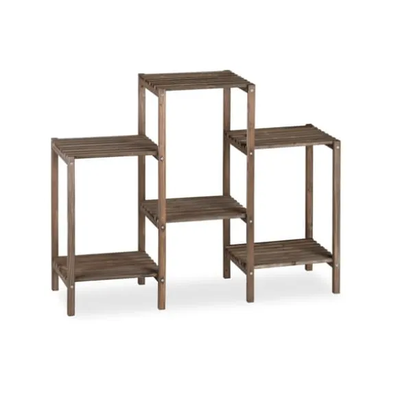 Planteholder, Træ, 70x89x27 cm, Brun