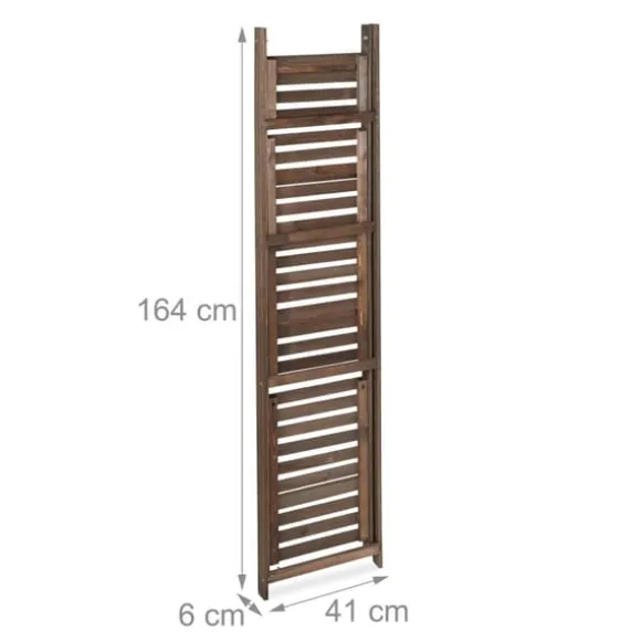 Planteholder, Træ, 160x41x49 cm, Brun