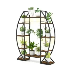 Planteholder, 130x30x160 cm, Brun