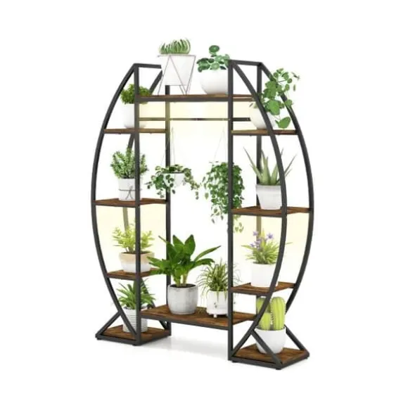 Planteholder, 130x30x160 cm, Brun