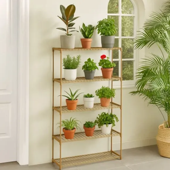 Planteholder, 140x91x28 cm, Brun