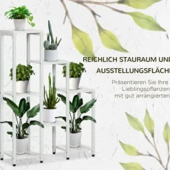 Planteholder, 65x23x94,5 cm, Hvid