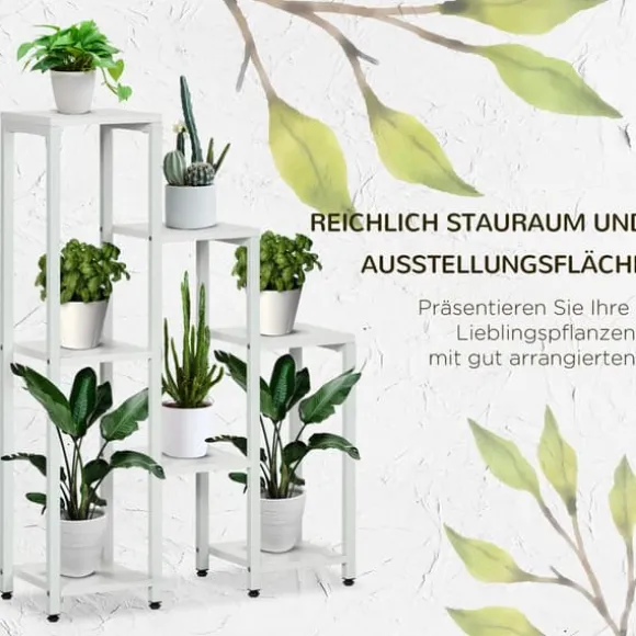 Planteholder, 65x23x94,5 cm, Hvid