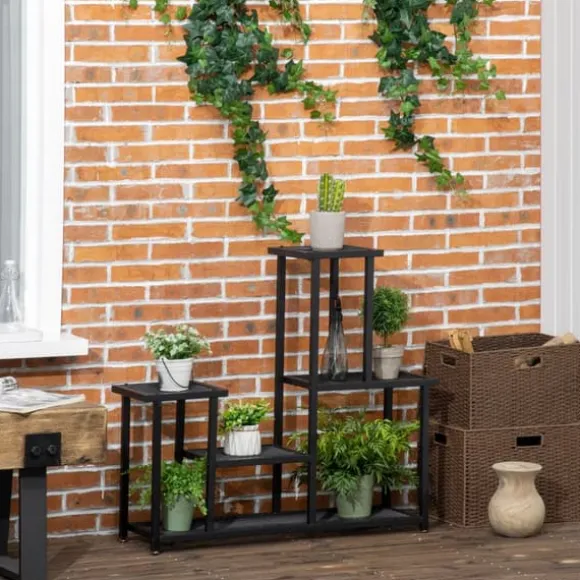 Planteholder, 91x25x83 cm, Sort