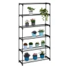 Planteholder, 174x91x28,5 cm, Sort, Metal